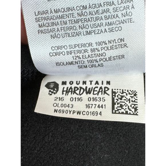 MOUNTAIN HARDWEAR insulated Pullover 1/4 zip fleece Jacket, small, Black - Picture 7 of 10